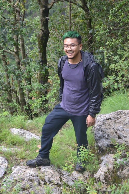 Thokchom Sony during his days at the Art for Change Residency in Musoorie. Courtesy: Thokchom Sony
